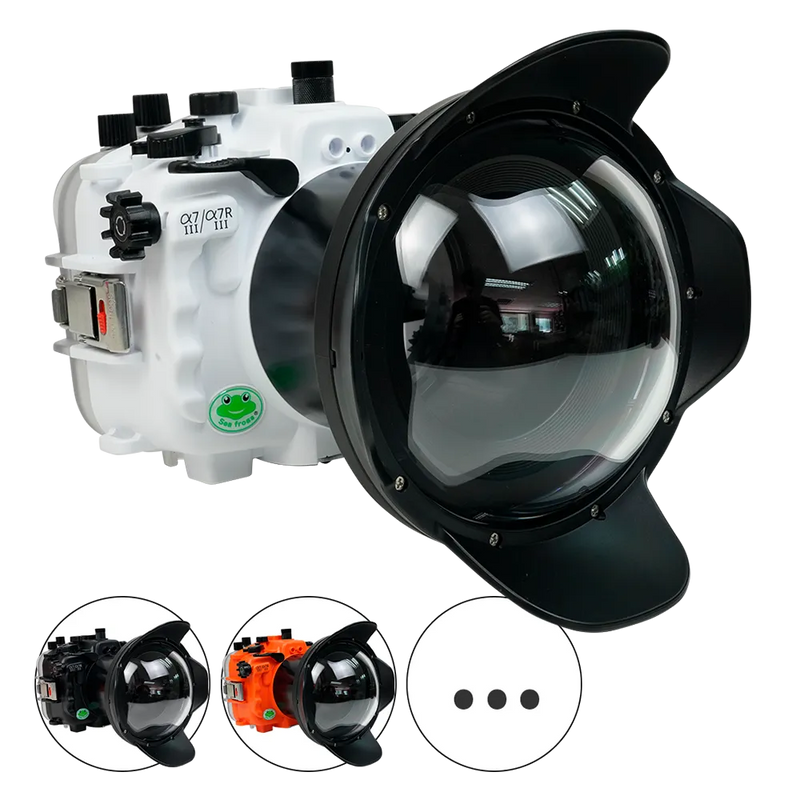 [a7iii-a7riii-v2-dp90a6] Sea Frogs Salted Line Underwater Camera Housing for Sony A7III/A7RIII with V2 Dome Port