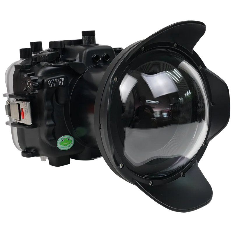 [a7iii-a7riii-v2-dp90a6] Sea Frogs Salted Line Underwater Camera Housing for Sony A7III/A7RIII with V2 Dome Port