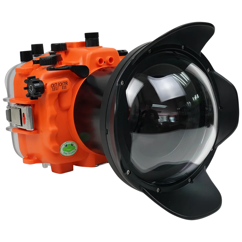[a7iii-a7riii-v2-dp90a6] Sea Frogs Salted Line Underwater Camera Housing for Sony A7III/A7RIII with V2 Dome Port