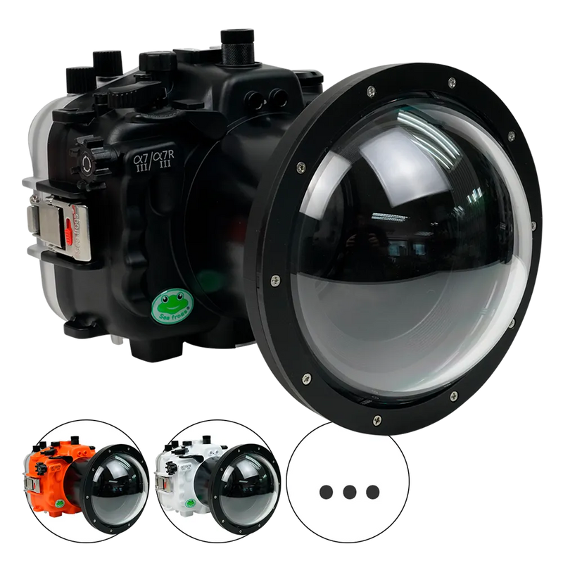 [a7iii-a7riii-v2-dp90a6s] Sea Frogs Salted Line Underwater Camera Housing for Sony A7III/A7RIII with V2 Dome Port