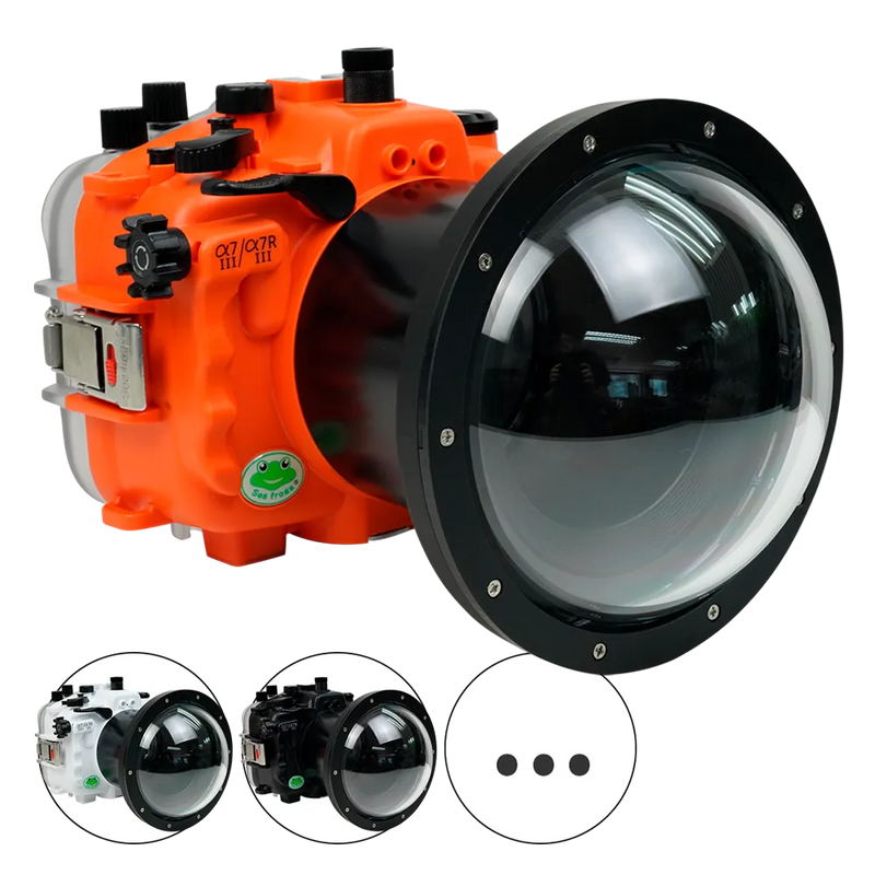 [a7iii-a7riii-v2-dp90a6s] Sea Frogs Salted Line Underwater Camera Housing for Sony A7III/A7RIII with V2 Dome Port