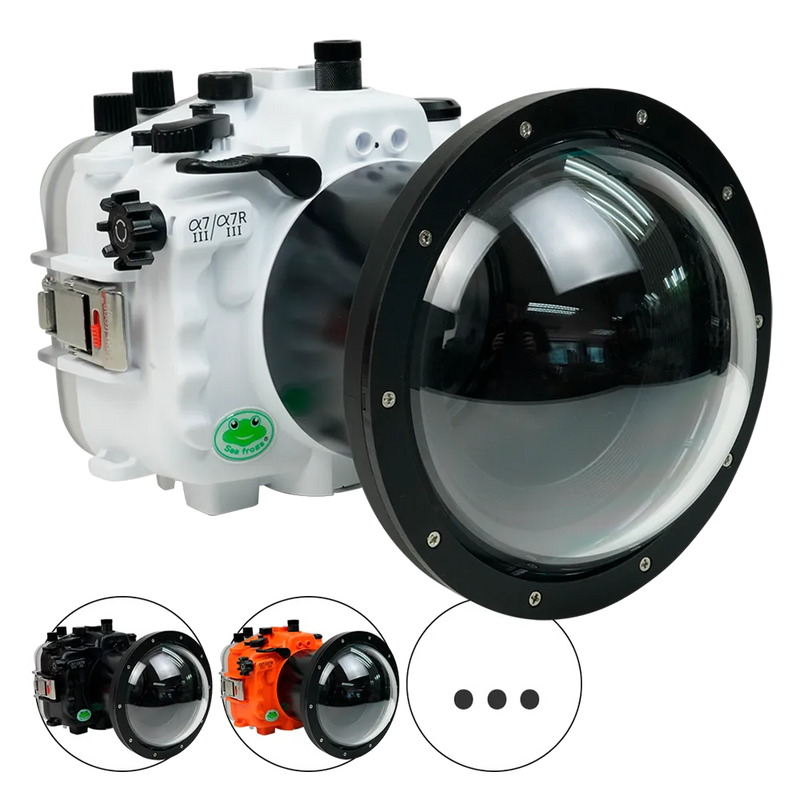 [a7iii-a7riii-v2-dp90a6s] Sea Frogs Salted Line Underwater Camera Housing for Sony A7III/A7RIII with V2 Dome Port