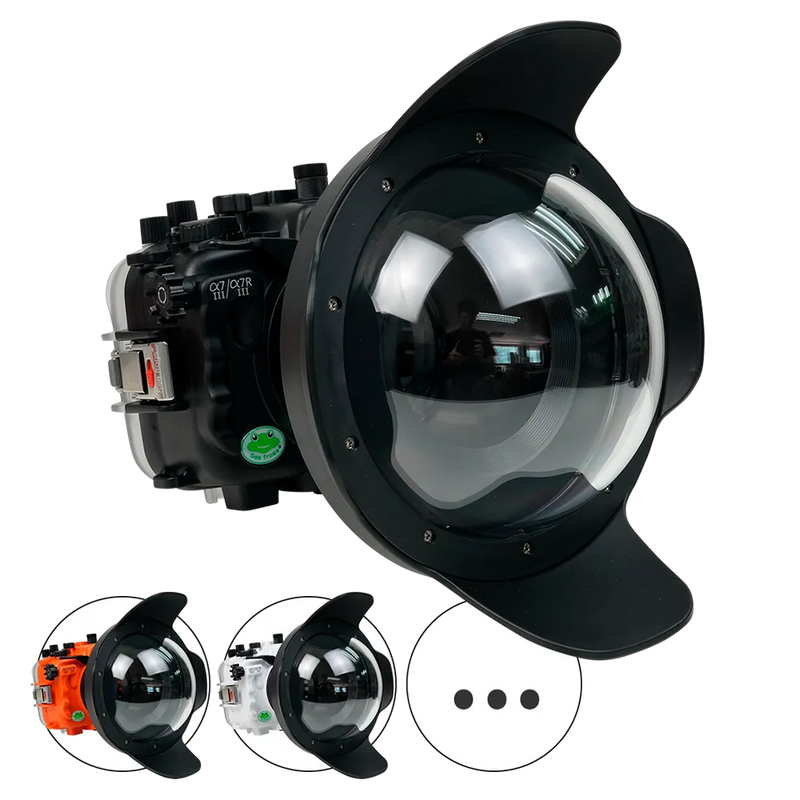 [a7iii-a7riii-v2-dp90a8] Sea Frogs Salted Line Underwater Camera Housing for Sony A7III/A7RIII with V2 Dome Port