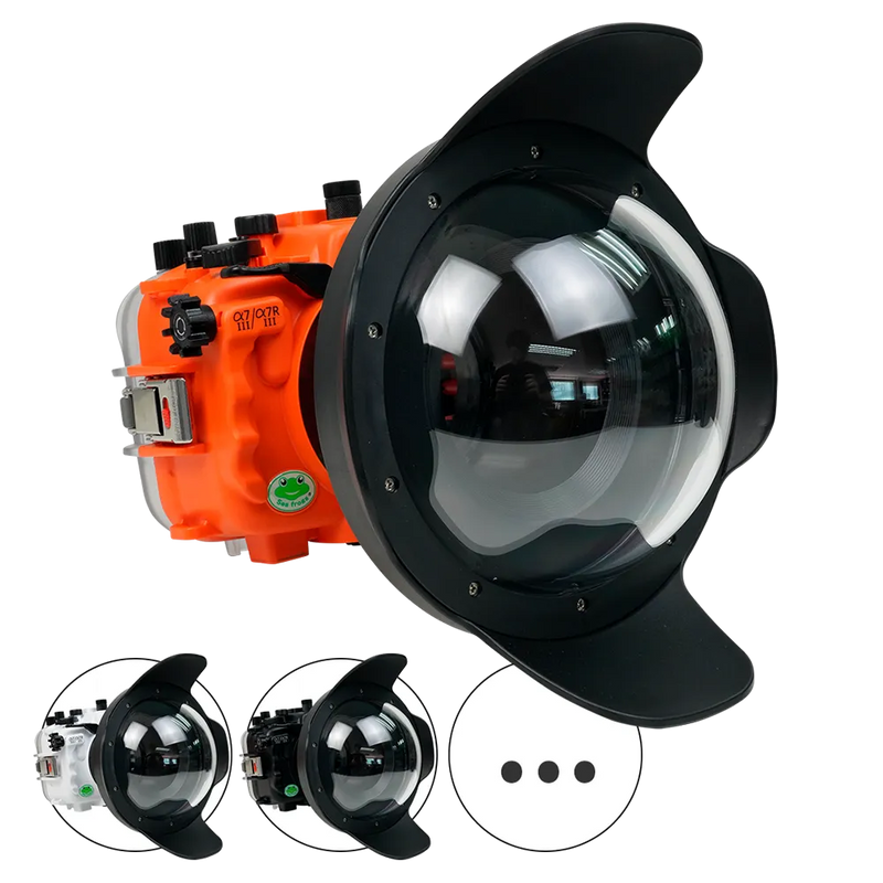 [a7iii-a7riii-v2-dp90a8] Sea Frogs Salted Line Underwater Camera Housing for Sony A7III/A7RIII with V2 Dome Port