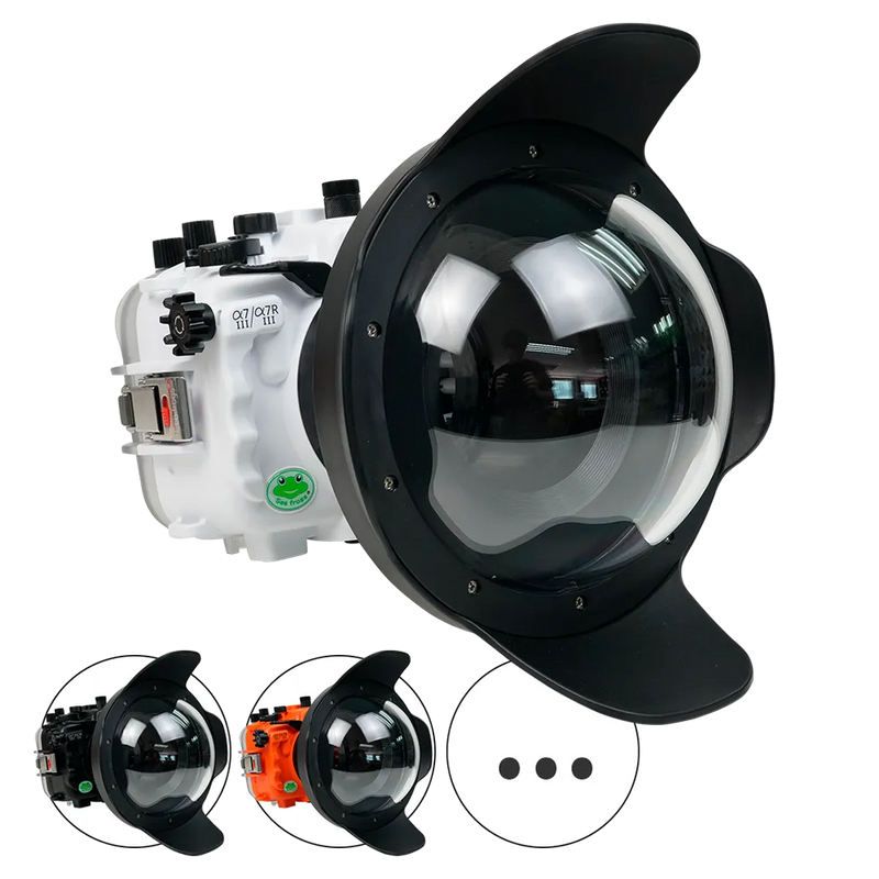 [a7iii-a7riii-v2-dp90a8] Sea Frogs Salted Line Underwater Camera Housing for Sony A7III/A7RIII with V2 Dome Port