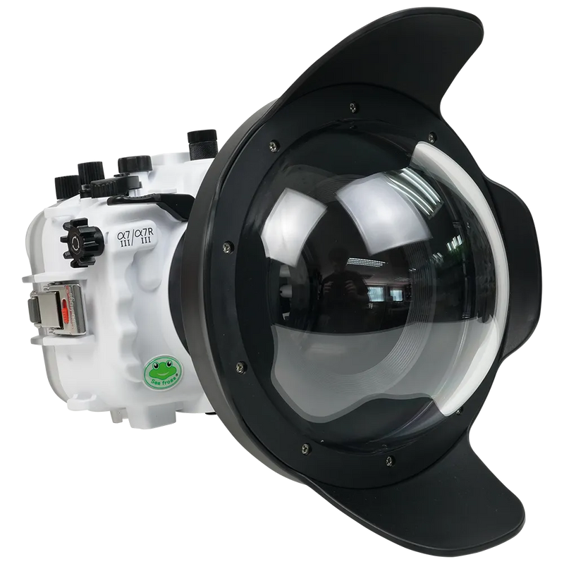 [a7iii-a7riii-v2-dp90a8] Sea Frogs Salted Line Underwater Camera Housing for Sony A7III/A7RIII with V2 Dome Port
