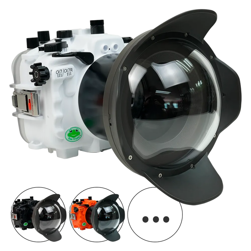[a7iii-a7riii-v2-dp90g6] Sea Frogs Salted Line Underwater Camera Housing for Sony A7III/A7RIII with V2 Dome Port