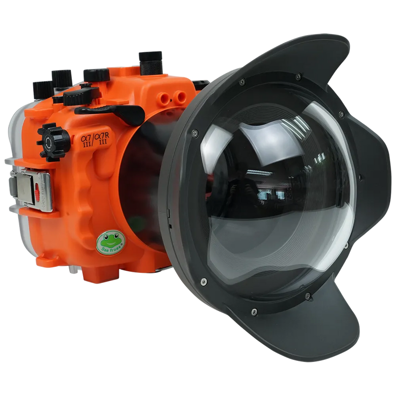 [a7iii-a7riii-v2-dp90g6] Sea Frogs Salted Line Underwater Camera Housing for Sony A7III/A7RIII with V2 Dome Port