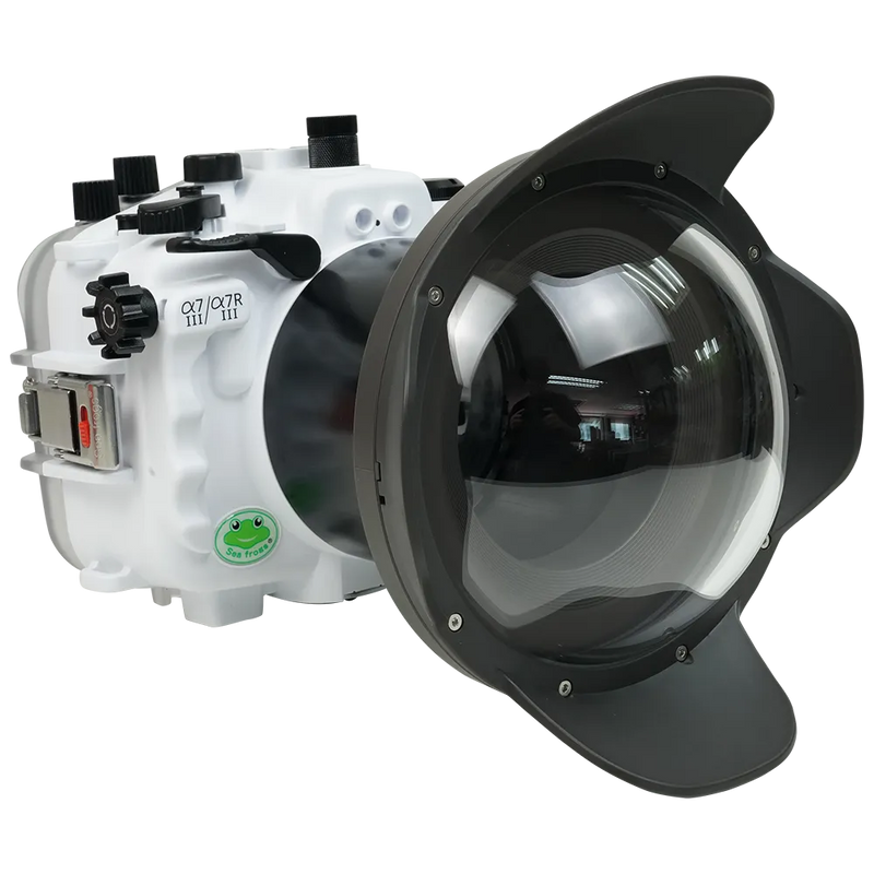 [a7iii-a7riii-v2-dp90g6] Sea Frogs Salted Line Underwater Camera Housing for Sony A7III/A7RIII with V2 Dome Port