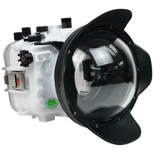 [a7iii-a7riii-v7-dp90a6] Sea Frogs Salted Line Underwater Camera Housing for Sony A7III/A7RIII with V7 Dome Port