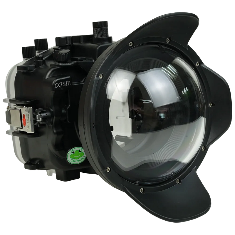 [a7siii-v7-dp90a6] Sea Frogs Salted Line Underwater Camera Housing for Sony A7SIII with V7 Dome Port