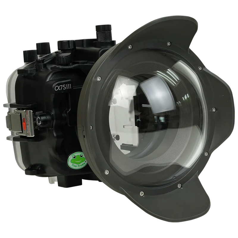 [a7siii-v7-dp90g6] Sea Frogs Salted Line Underwater Camera Housing for Sony A7SIII with V7 Dome Port