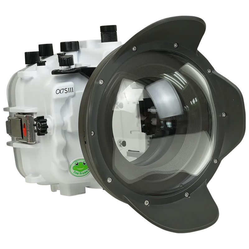 [a7siii-v7-dp90g6] Sea Frogs Salted Line Underwater Camera Housing for Sony A7SIII with V7 Dome Port