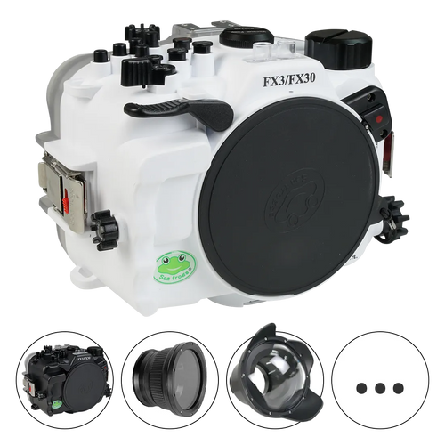 [fx3-fx30] Sea Frogs Salted Line Underwater Camera Housing for Sony FX3/FX30 with HDMI 2.0 Support