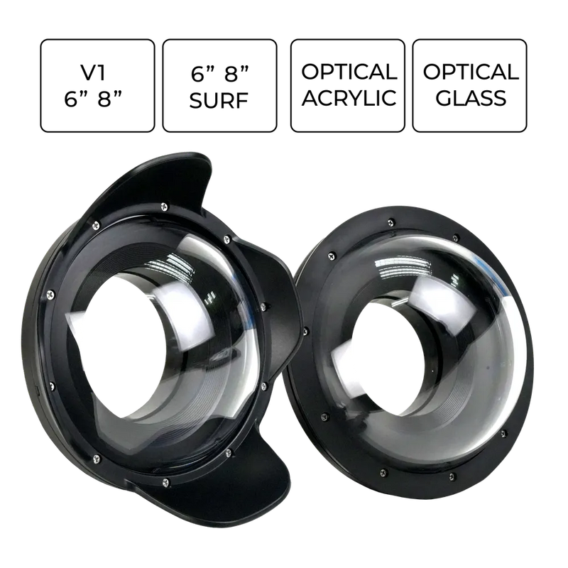 [v1] Sea Frogs V1 6'' Acrylic Dome Ports  for Underwater Camera Housings
