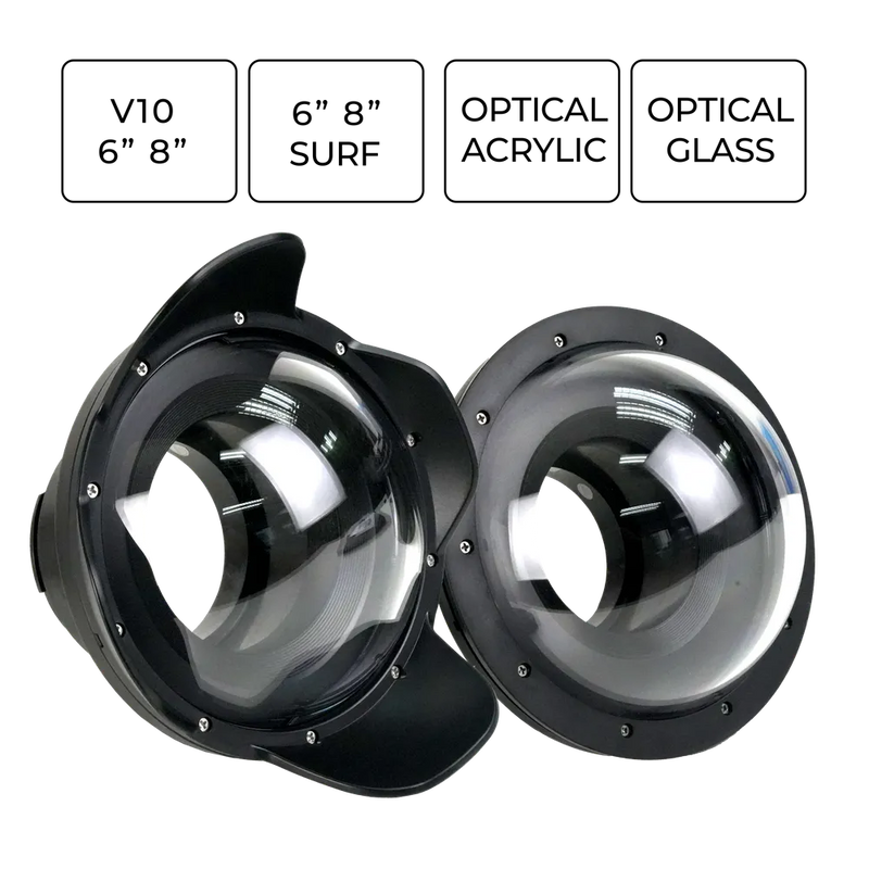 [v10] Sea Frogs V10 6'' Acrylic Dome Ports  for Underwater Camera Housings