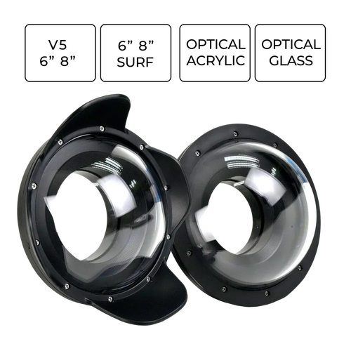 [v5] Sea Frogs V5 6'' Acrylic Dome Ports  for Underwater Camera Housings