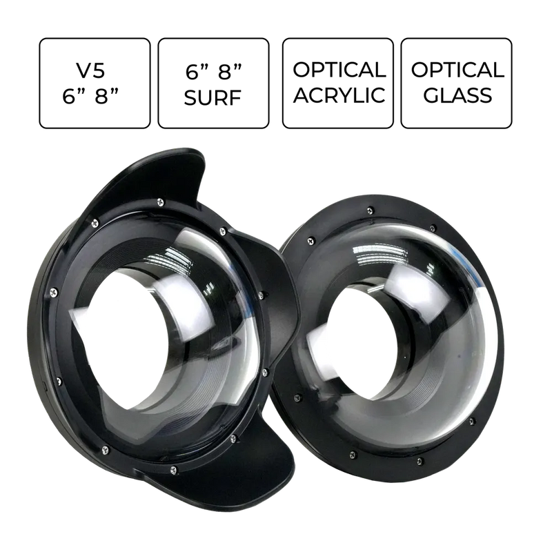 [v5] Sea Frogs V5 6'' Acrylic Dome Ports  for Underwater Camera Housings