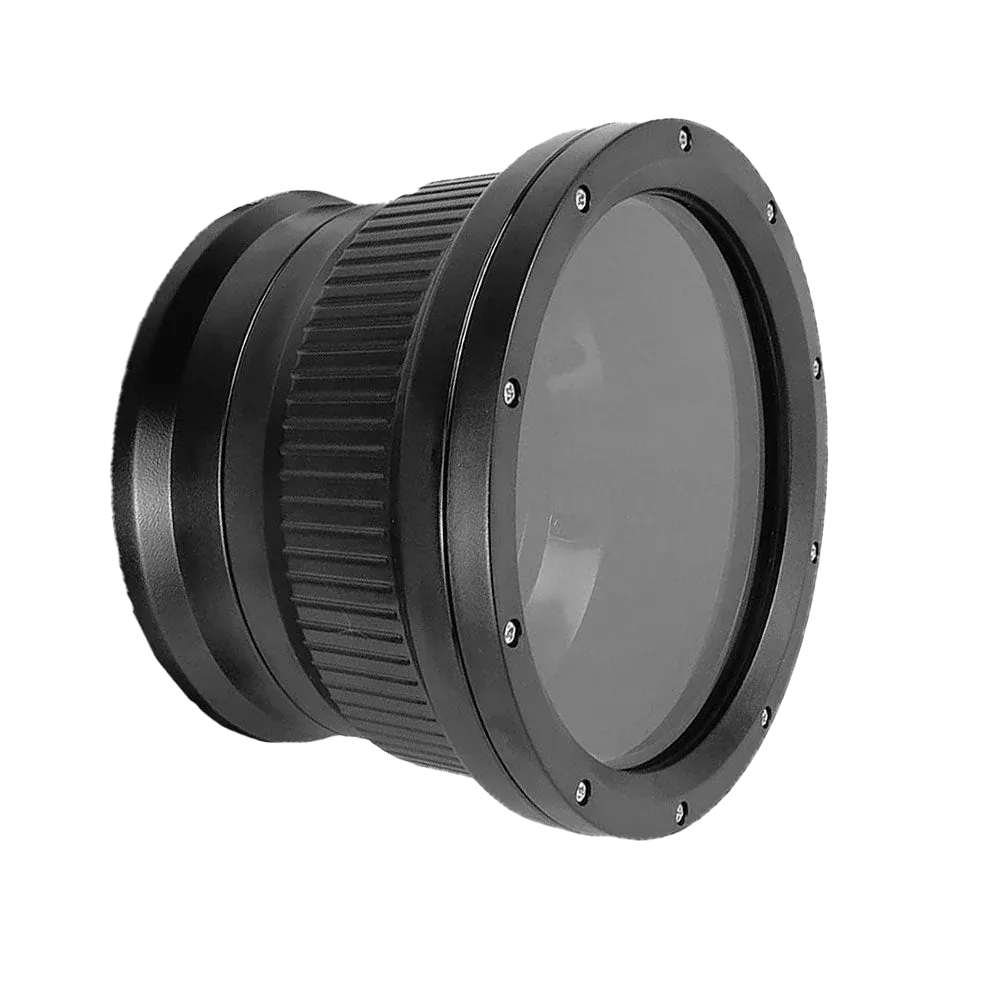[01-sffp90s4u] Sea Frogs 4" Optical Glass Flat Short Port for Canon Fujifilm Sony Housings