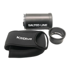[54-kdfp80xl67] KitDive 67mm Optical Glass Flat Extra Long Port for Sony A6xxx Salted Line Housing with E 55-210mm F4 OSS