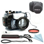 Sony A6500/A6400/A6300/A6000 60m/195ft SeaFrogs Underwater Camera Housing bundle - A6XXX SALTED LINE