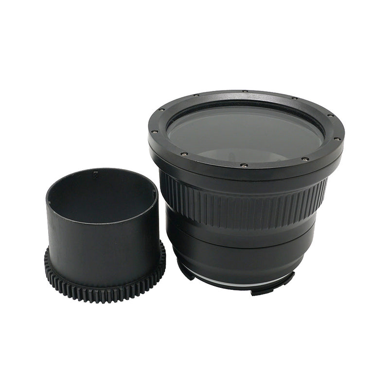 Flat long port for A6xxx series Salted Line (18-105mm & 18-135mm and Sigma 16mm lenses) UW housing - Focus gear (16mm F1.4) included - A6XXX SALTED LINE