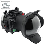 Sony A1 FE16-35mm F2.8 GM (zoom gear included) UW camera housing kit with 6" Glass Dome port V.2 (without standard port).Black