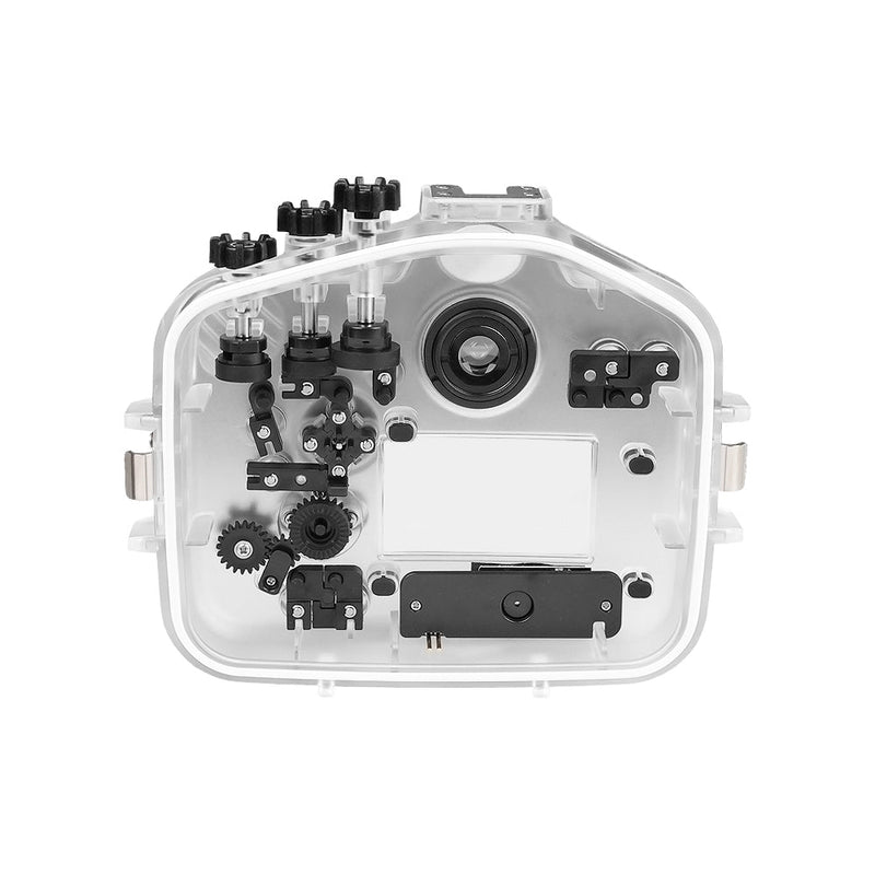 Sony A7R V 40M/130FT Underwater camera housing Including Long Port with 67mm thread (FE90mm Focus gear).