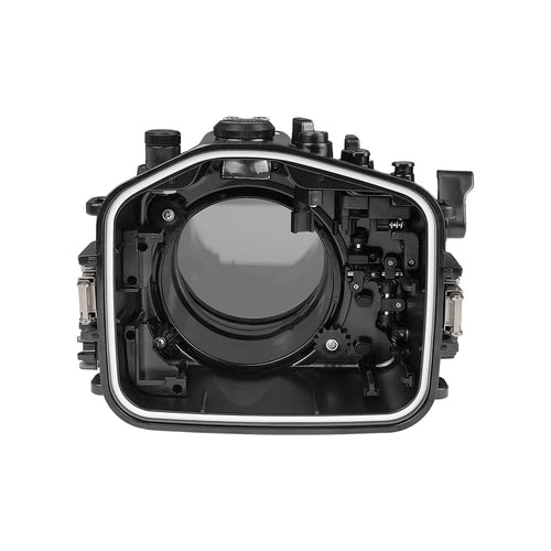 Sony A7 IV NG 40M/130FT Underwater camera housing with 6" Optical Glass Dry dome port V.10 for FE12-24mm F4 (Zoom rings for FE12-24 F4 and FE16-35 F4 ncluded).
