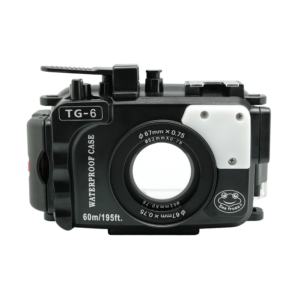 Olympus TG-6 60m 195ft SeaFrogs Underwater Camera Housing (Black 