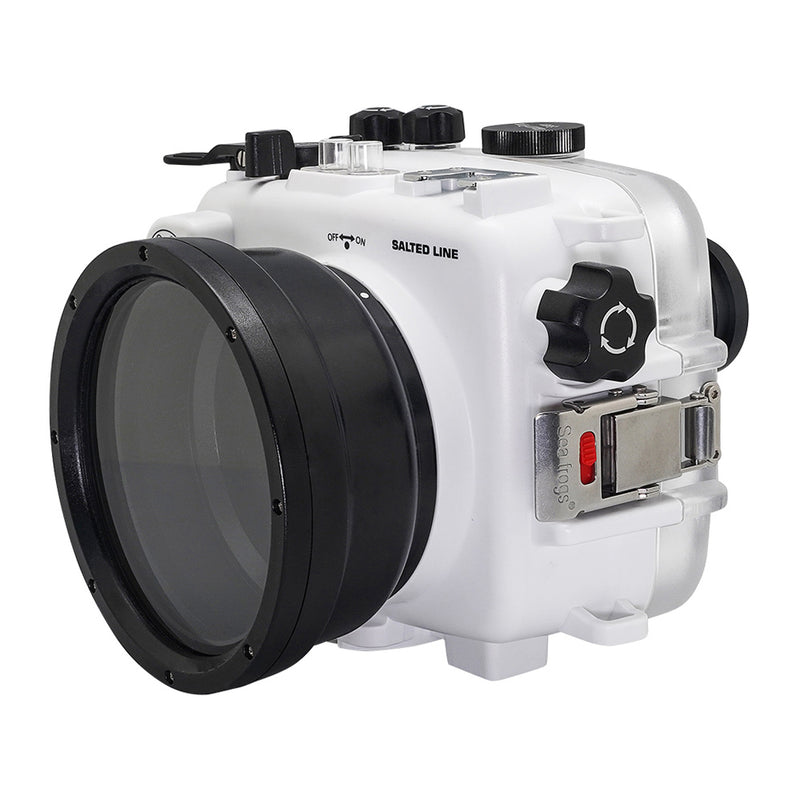 SeaFrogs UW housing for Sony A6xxx series Salted Line with pistol grip & 4" Dry Dome Port (White) - A6XXX SALTED LINE