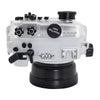 SeaFrogs 60M/195FT Waterproof housing for Sony A6xxx series Salted Line with pistol grip (White) - A6XXX SALTED LINE