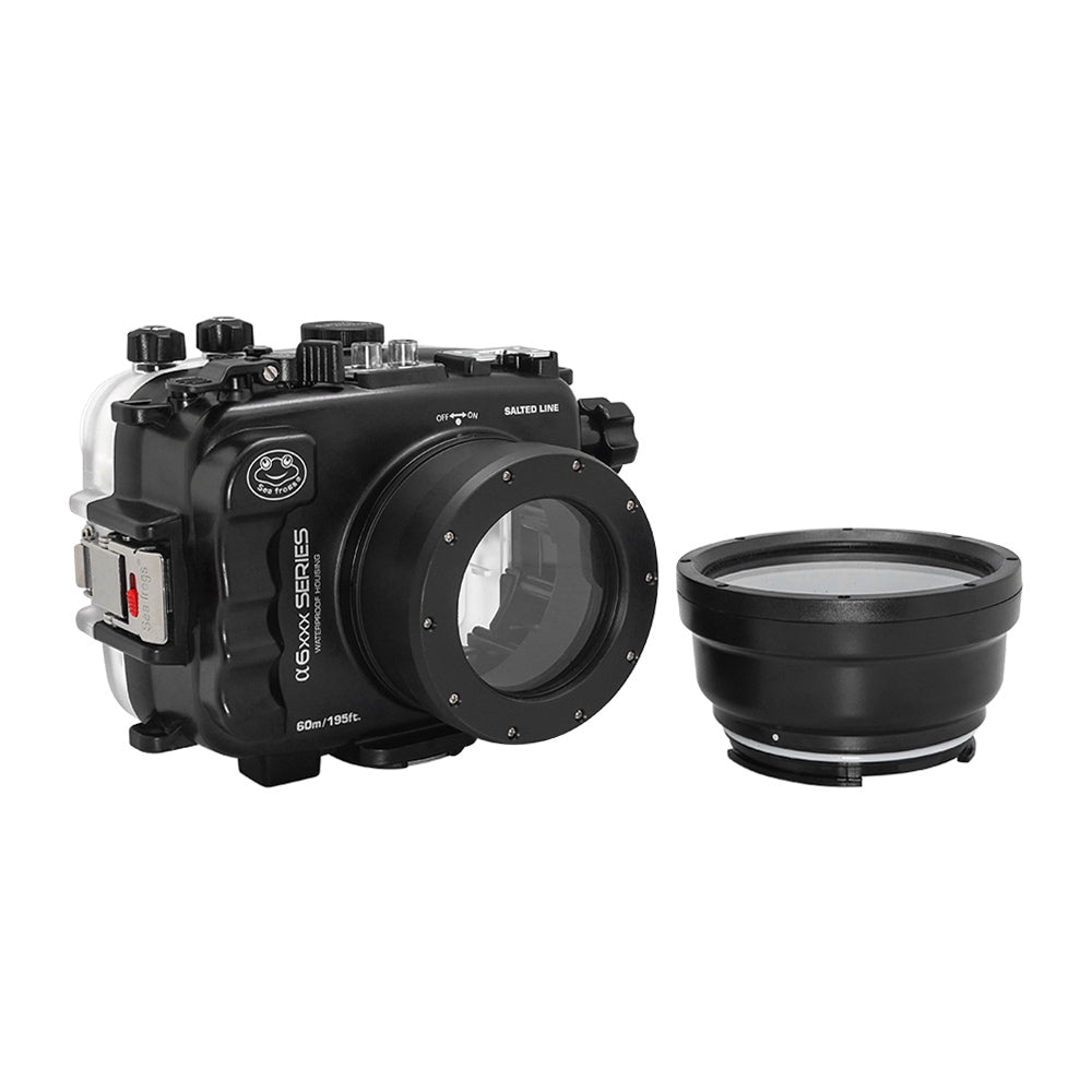 SeaFrogs camera housing Sony A6xxx series Salted Line with 67mm