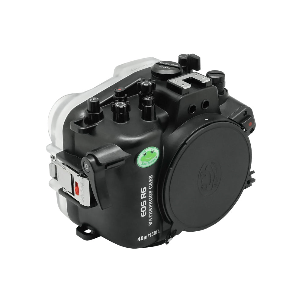 SeaFrogs 40m/130ft Underwater camera housing for Canon EOS R6. Body only.