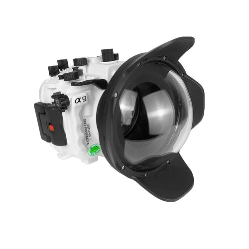 Sea Frogs 40M/130FT A9 PRO V.3 for Sony A9 with 6" Dome Port V.10 White